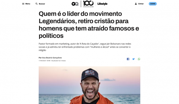 Quem é o líder do movimento Legendários